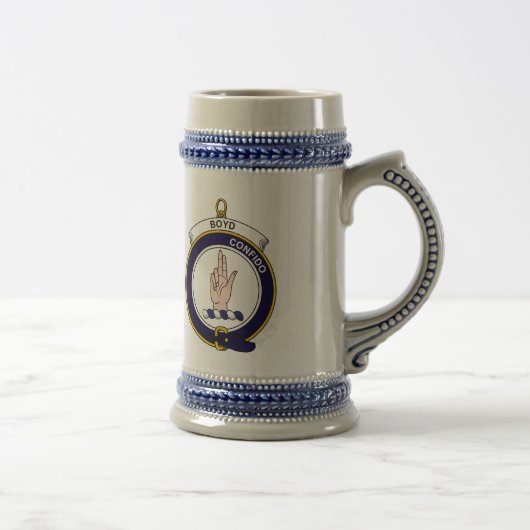 Chope À Bière Boyd - le clan Crest (Droite)