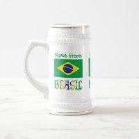 Brésil Drapeau Brésil Nom Personnalisé