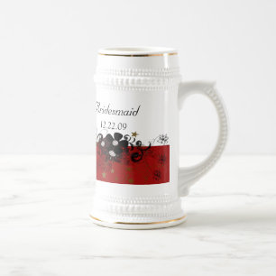 Chope À Bière Bridesmaid Stein burgundy