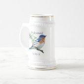 Chope À Bière Bridesmaid Stein Mariage Bluebirds Vintage (Devant gauche)