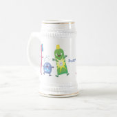 Chope À Bière Brosse à dents mignonne dentifrice dentaire soie d (Devant gauche)