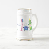 Chope À Bière Brosse à dents mignonne dentifrice dentaire soie d (Devant droit)