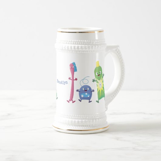 Chope À Bière Brosse à dents mignonne dentifrice dentaire soie d (Devant droit)