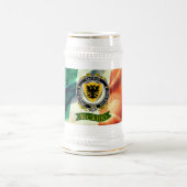 Chope À Bière Browne Insigne irlandais personnalisé avec drapeau (Centre)