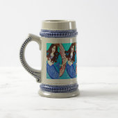 Chope À Bière brunette mermaids beer stein (Gauche)