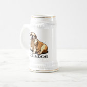 Chope À Bière Bulldog Beer stein anglais (Devant gauche)