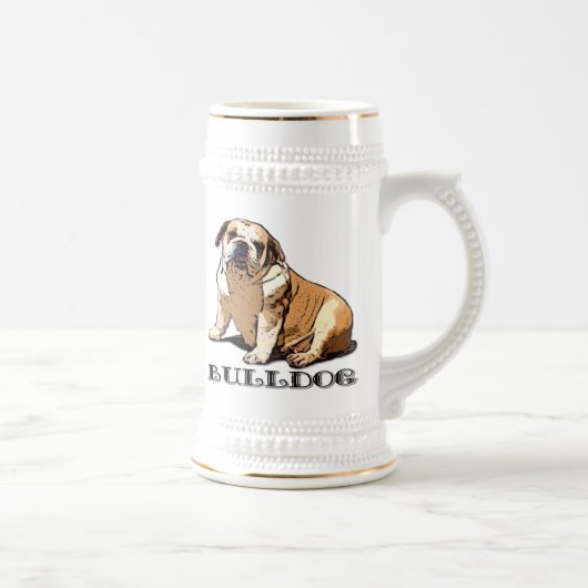 Chope À Bière Bulldog Beer stein anglais (Droite)