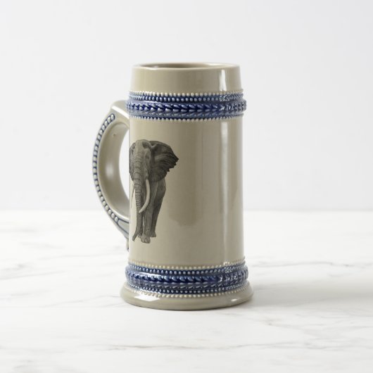 Chope À Bière Bulle - Dessin au crayon (Devant gauche)