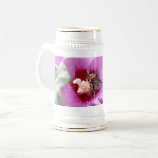 Chope À Bière Bumblebebe sur la fleur d'Hibiscus
