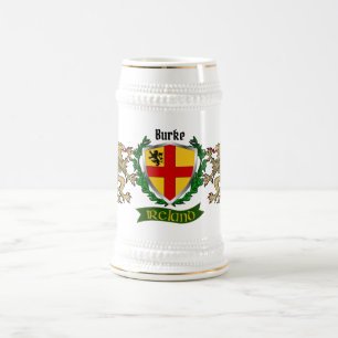 Chope À Bière Burke Irish Shield personnalisé