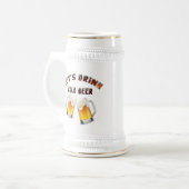 Chope À Bière buvons de la bière dorée (Devant gauche)