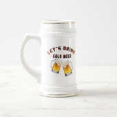 Chope À Bière buvons de la bière dorée (Gauche)