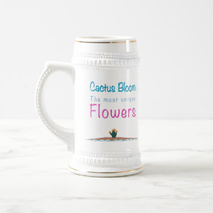Chope À Bière Cactus Fleurit Les Fleurs Les Plus Uniques
