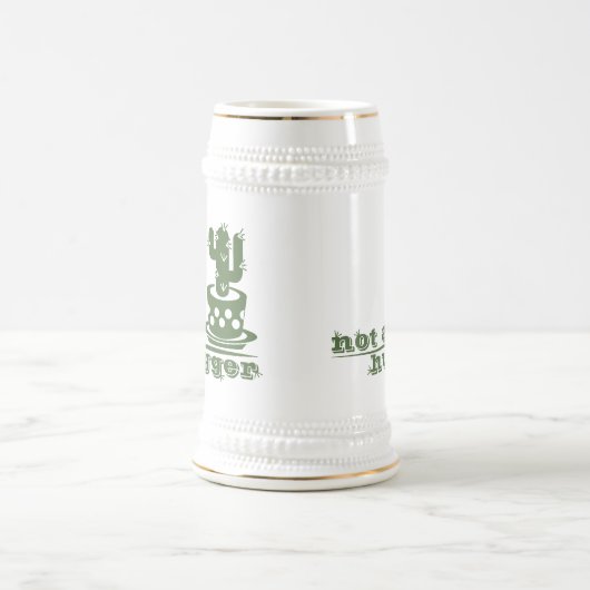 Chope À Bière Cactus Pas un gros cactus drôle dire (Centre)