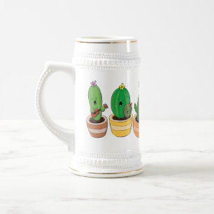 Chope À Bière Cactus trio chantante mignonne dessin animé