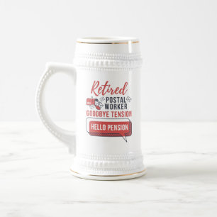 Chope À Bière Cadeau de retraite drôle pour facteur à la retrait