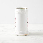 Chope À Bière Cadeaux d'anniversaire vintages personnalisés roug (Centre)