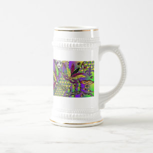 Chope À Bière Cadeaux de vêtements de masques à plumes de Mardi
