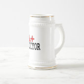 Chope À Bière Cadeaux drôles pour des médecins : A+ Docteur (Devant droit)