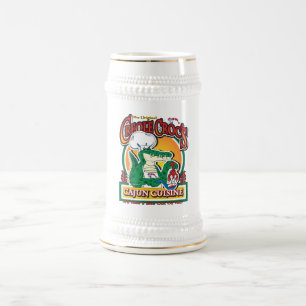 Chope À Bière Cajun Créole Mardi Gras Crocodile