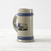 Chope À Bière Camion de livraison Bleu-Blanc international (Devant gauche)