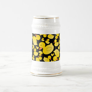 Chope À Bière Canards en caoutchouc noirs mignons