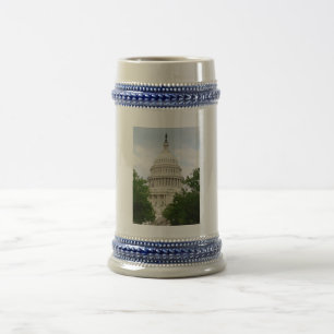 Chope À Bière Capitol des USA construisant Stein