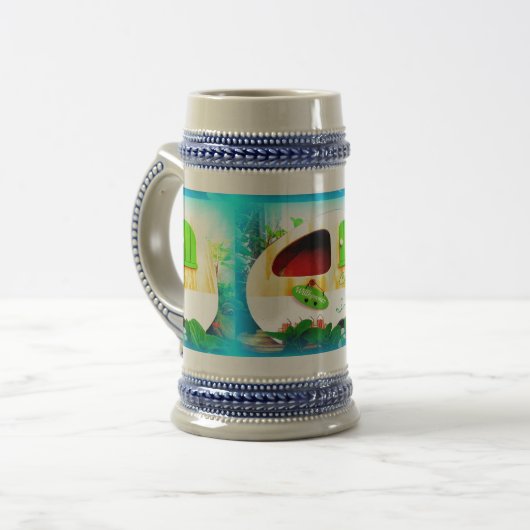 Chope À Bière caravane minuscule de gitan de maison (Devant gauche)