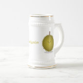 Chope À Bière Caricature de durian joyeux (Devant droit)