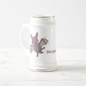 Chope À Bière Caricature de vol de chauve-souris (Devant gauche)