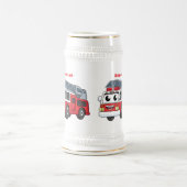 Chope À Bière Caricature du moteur de feu joyeux (Centre)