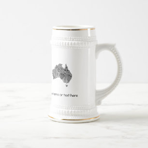 Chope À Bière Carte décorative australienne