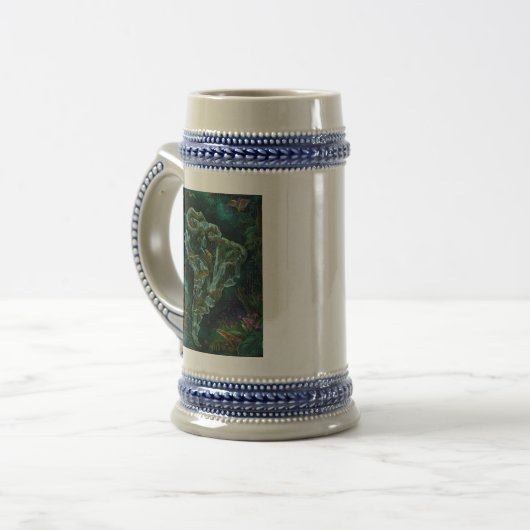 Chope À Bière Carte fantastique de la faune de la jungle d'Améri (Devant gauche)
