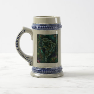 Chope À Bière Carte fantastique de la faune de la jungle d'Améri