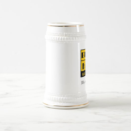 Chope À Bière Casquette en laiton brassant Stein (Centre)