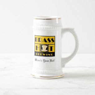 Chope À Bière Casquette en laiton brassant Stein