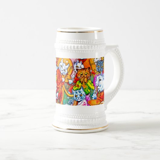 Chope À Bière Cat Musical Band (Devant droit)