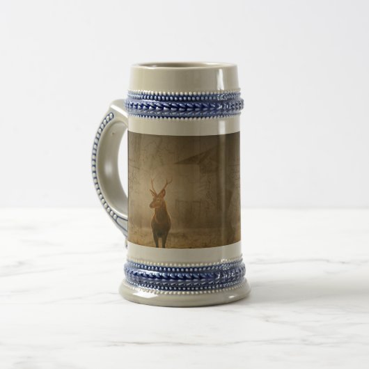Chope À Bière Cerf dans la forêt (Devant gauche)