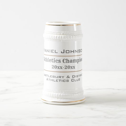 Chope À Bière Champion d'athlétisme (Centre)