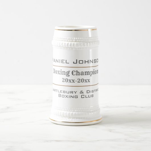 Chope À Bière Champion de boxe (Centre)
