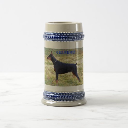 CHOPE À BIÈRE CHAMPION DOBERMAN STEIN (Centre)