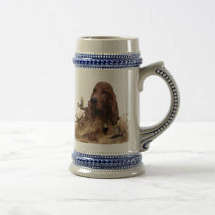 Chope À Bière Chasse de Setter irlandais faisan, Art