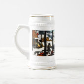 Chope À Bière Chasseurs dans le paysage de neige Pieter Bruegel (Gauche)
