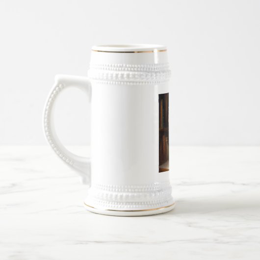 Chope À Bière Chat Cymric (Gauche)