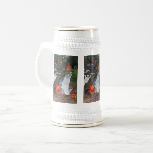 Chope À Bière Chat de fantôme (Devant gauche)