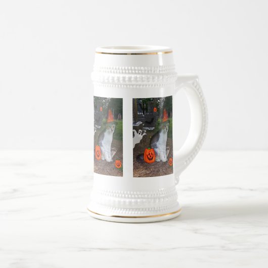 Chope À Bière Chat de fantôme (Devant droit)