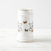 Chope À Bière Chat de griffonnage (Centre)