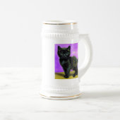 Chope À Bière Chat de style Van Gogh (Devant droit)
