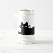 Chope À Bière Chat noir (Devant gauche)