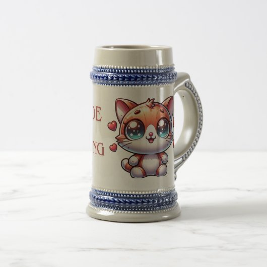 Chope À Bière chaton, chat (Devant droit)